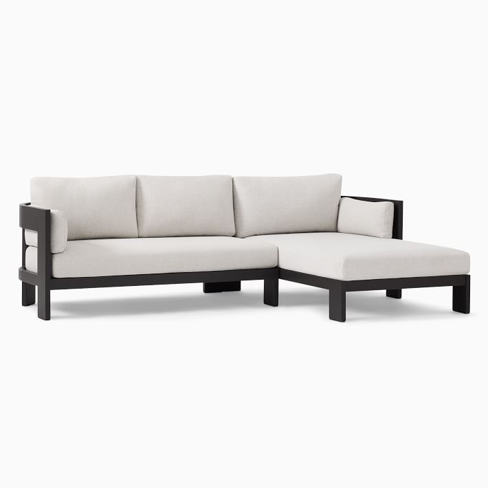 Caldera Aluminum Outdoor 2-Piece Chaise Sectional (105