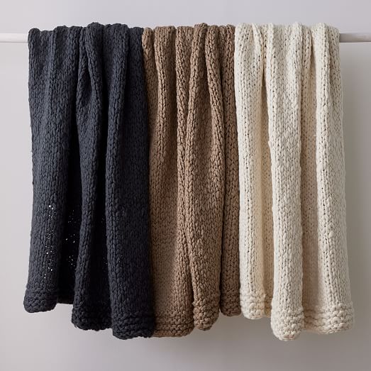 Wool Knit Throw West Elm