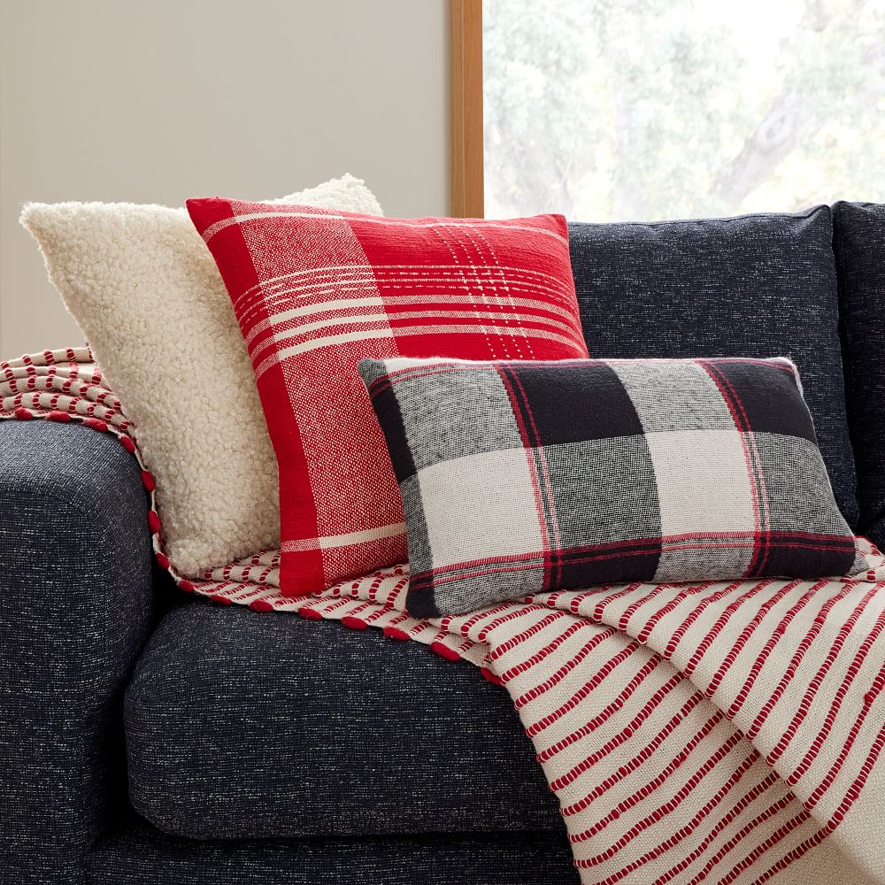 Woven Origin Plaid Pillow Cover | West Elm