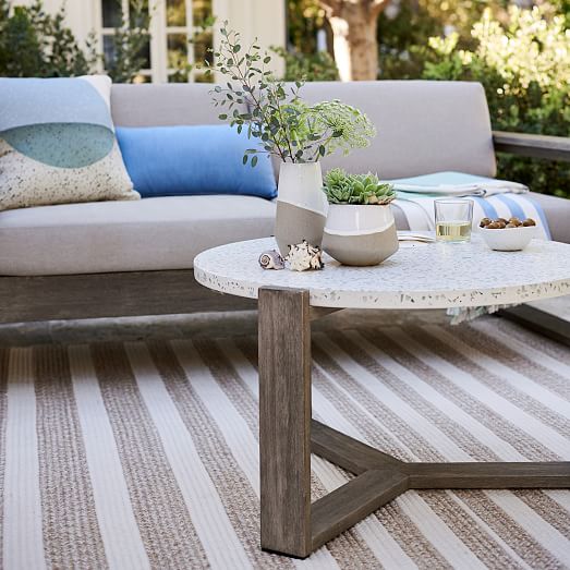 Mosaic Outdoor Coffee Table Terrazzo West Elm