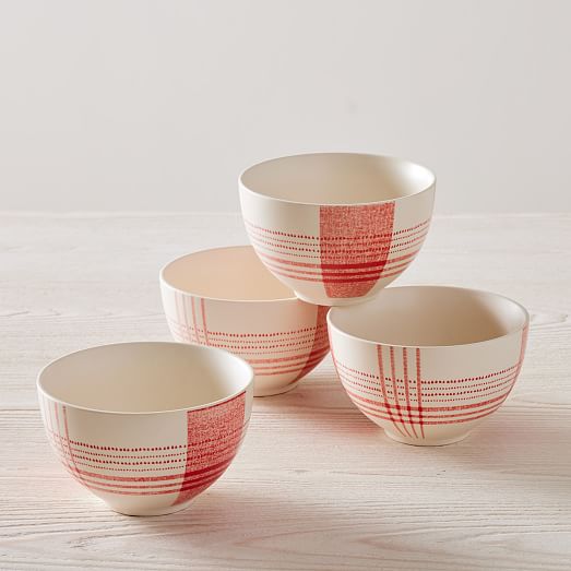 Origin Plaid Cereal Bowl West Elm