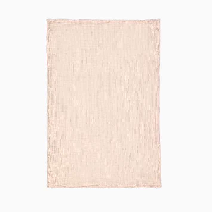 Organic Reversible Gauze Baby Blanket West Elm