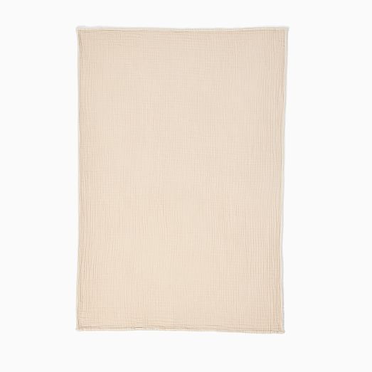 Organic Reversible Gauze Baby Blanket West Elm