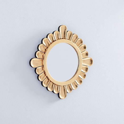 Peruvian Wall Mirrors White/Gold West Elm
