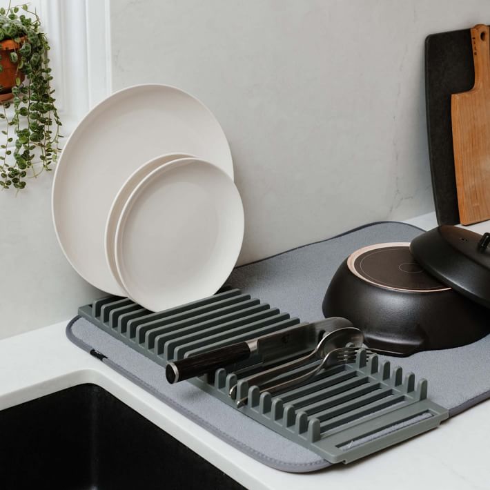 Udry Dish Rack & Drying Mat West Elm