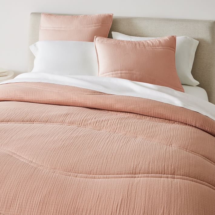 Dreamy Gauze Cotton Comforter & Shams | West Elm