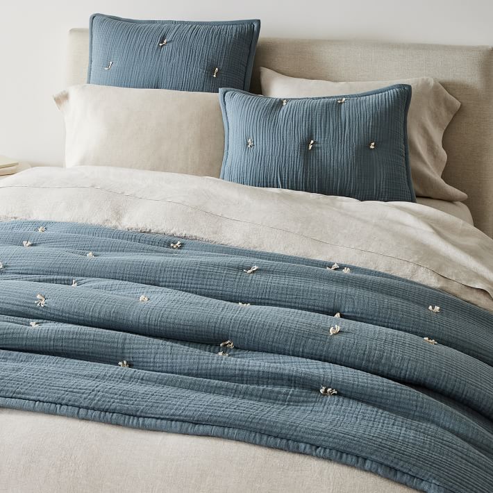 Dreamy Gauze Cotton Quilt & Shams West Elm