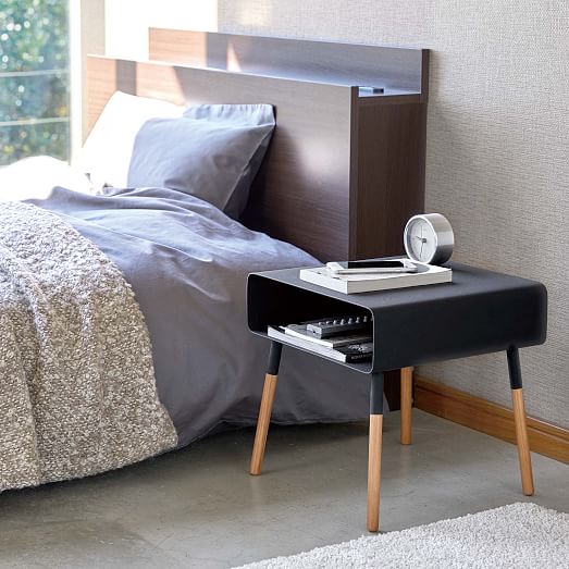 Yamazaki Plain Side Table w/ Storage Shelf West Elm