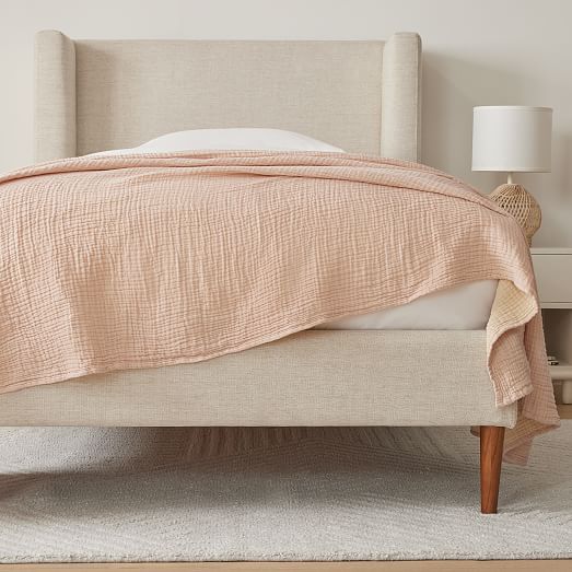 Reversible Gauze Blanket West Elm