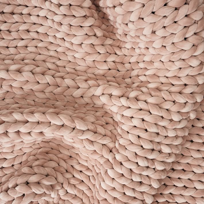 Bearaby Velvet Weighted Blanket West Elm