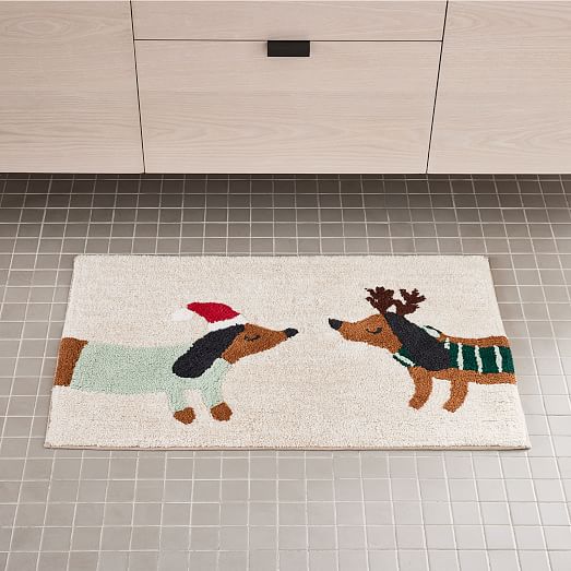 Organic Meri Meri Dachshund Bath Mat West Elm