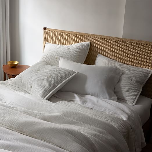 Dreamy Gauze Cotton Comforter & Shams West Elm