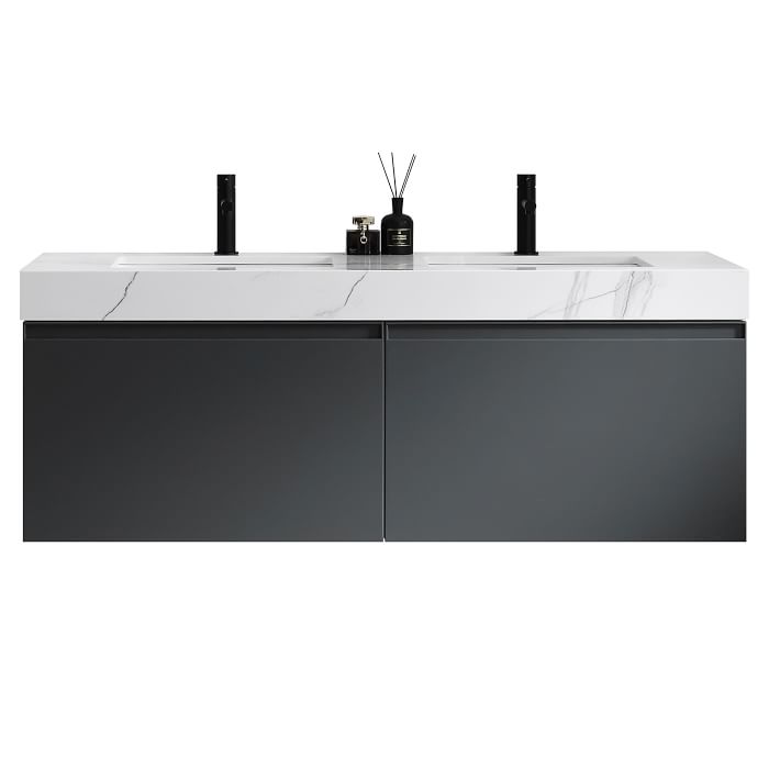 Baylor Floating Double Bathroom Vanity (48"72") West Elm