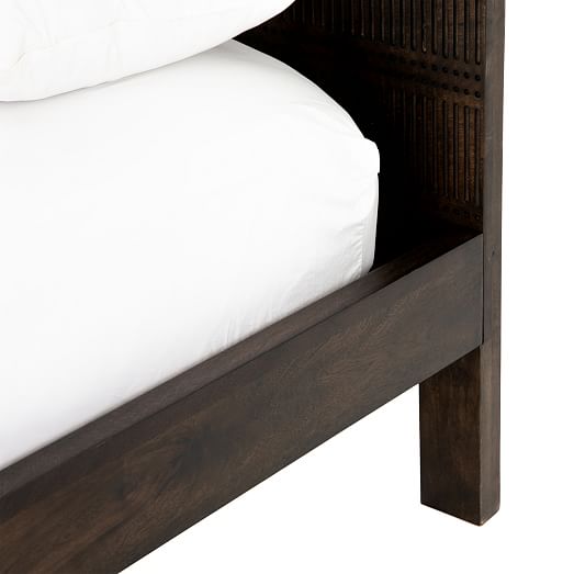 Carved Mango Wood Bed West Elm