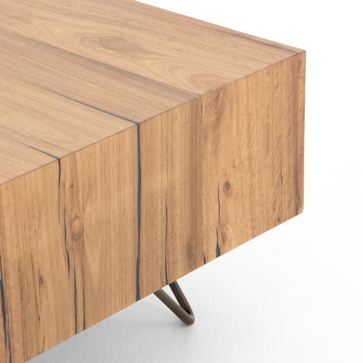 Yukas & Ash Wood Coffee Table Modern Living Room Furniture West Elm