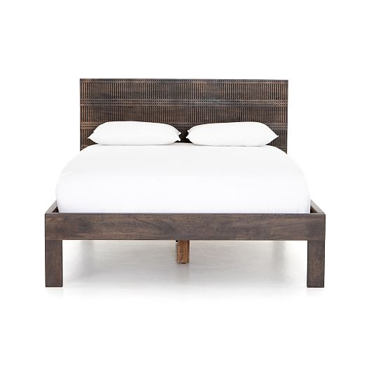 Carved Mango Wood Bed West Elm
