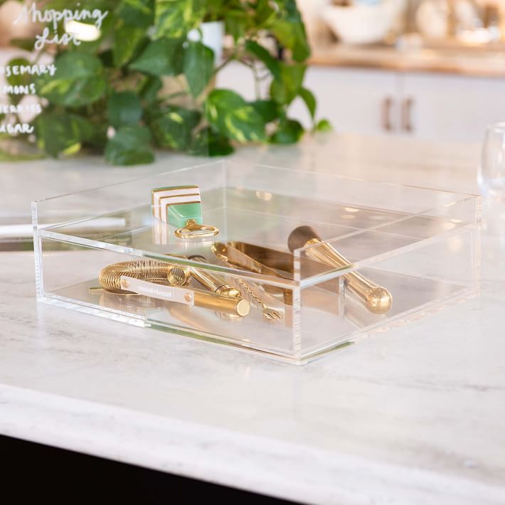 Acrylic Organizer Tray w/ Drawer West Elm