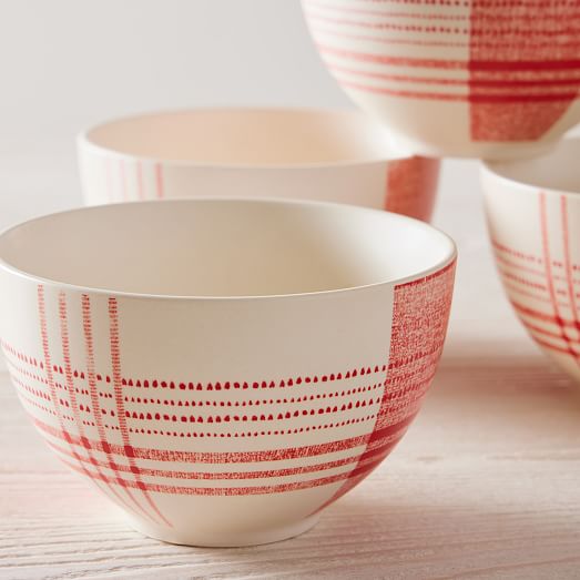 Origin Plaid Cereal Bowl West Elm