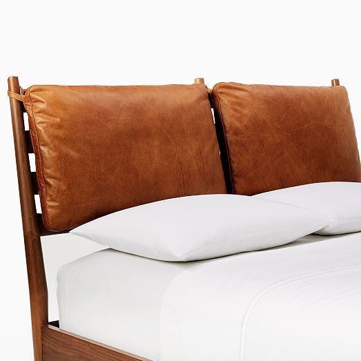 Arne Bed Leather Cushions (Set of 2 West Elm