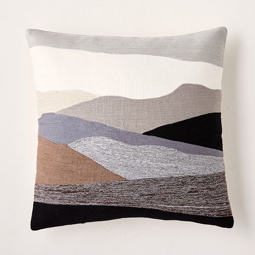 Crewel Landscape Pillow Cover West Elm