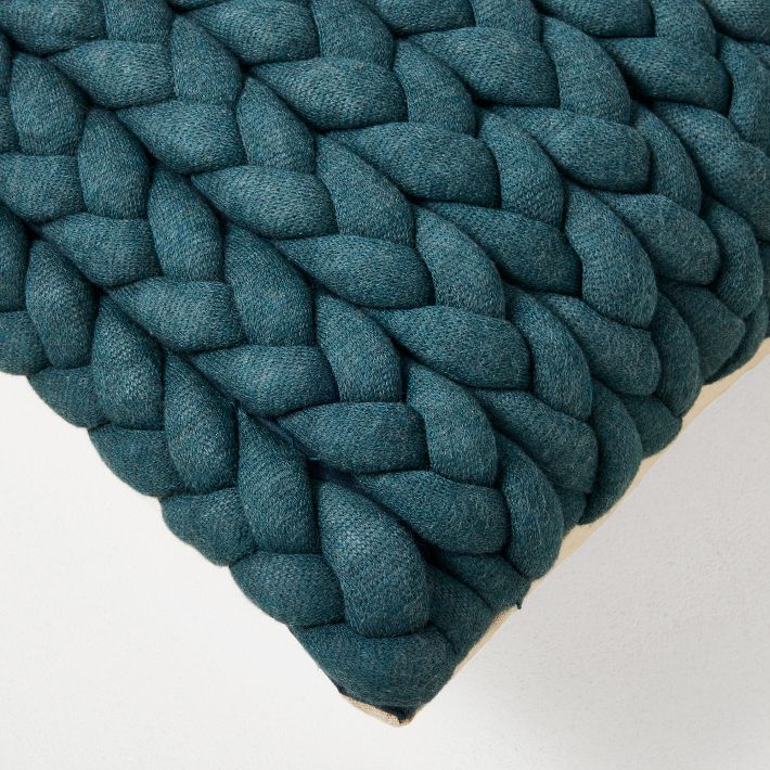 Braided Jersey Pillow Cover West Elm