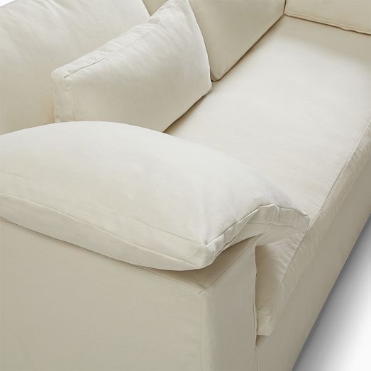 Harmony Modular Skirted Slipcover Sofa (82"92") West Elm