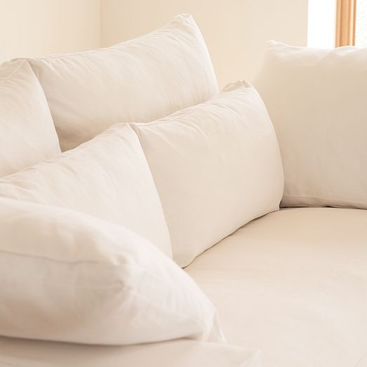 Harmony Modular Skirted Slipcover Sofa (82"92") West Elm