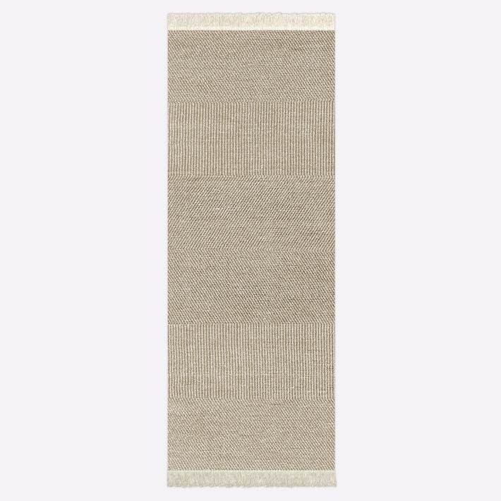 Tweed Flatweave Dhurrie Rug West Elm