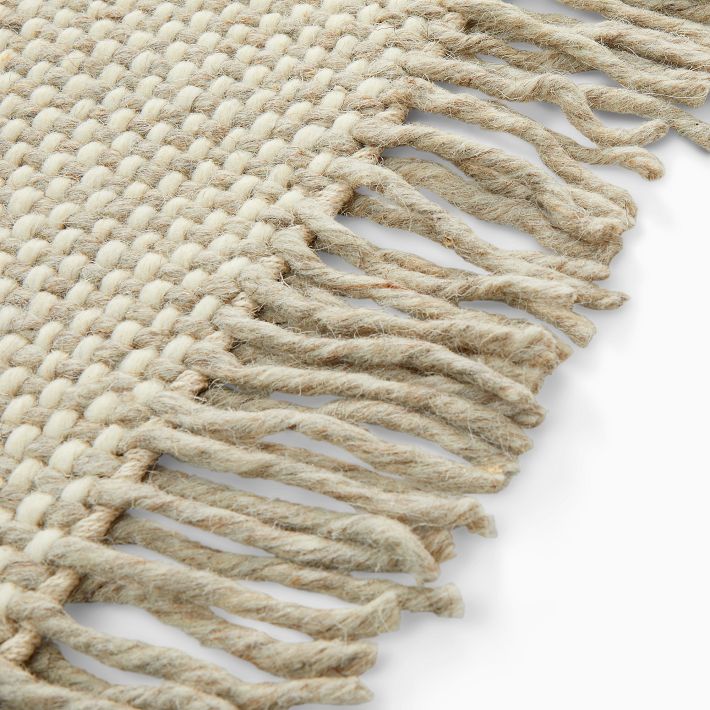 Fringe Plaid Rug West Elm