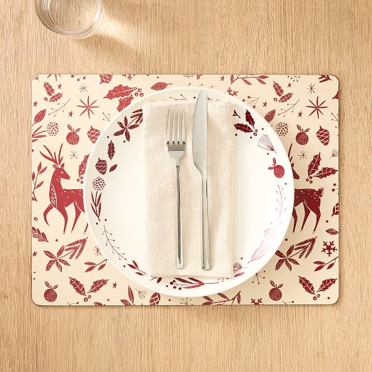 Scandi Wood Block Cork Placemat Sets West Elm