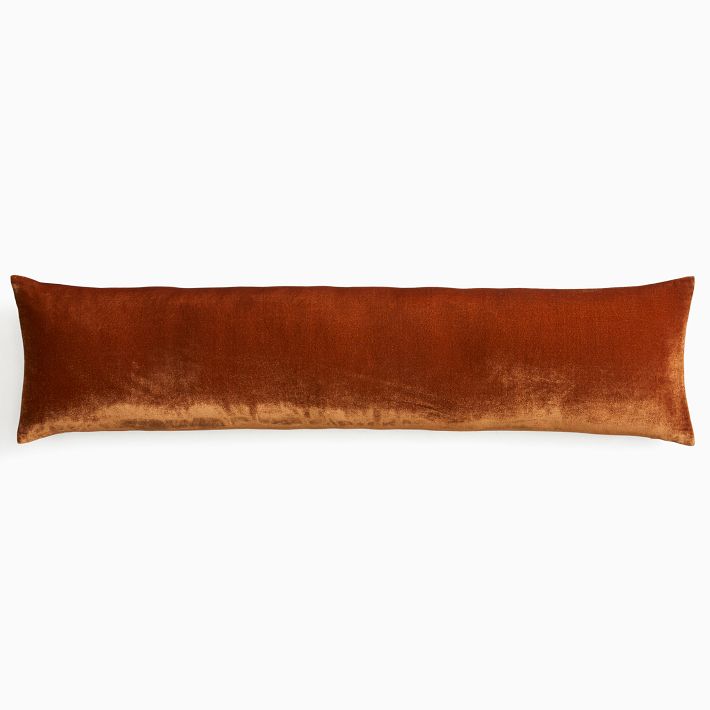 Lush Velvet Oversized Lumbar Pillow Cover West Elm