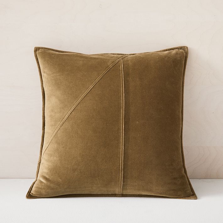 Washed Cotton Velvet Pillow Cover West Elm