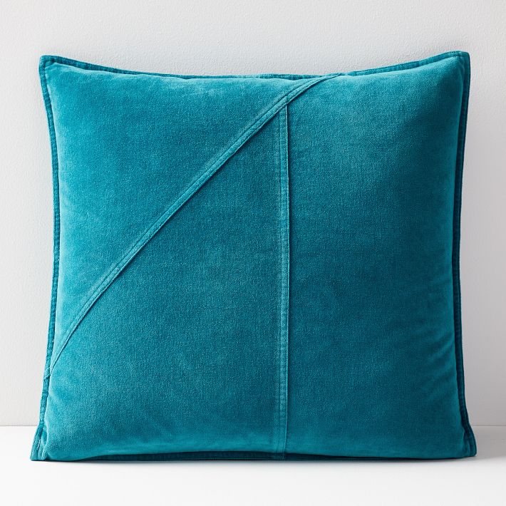 Washed Cotton Velvet Pillow Cover West Elm