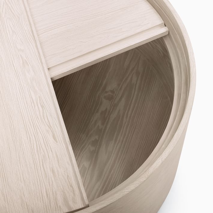 Volume Round Storage Drum Coffee Table Modern Living Room Furniture