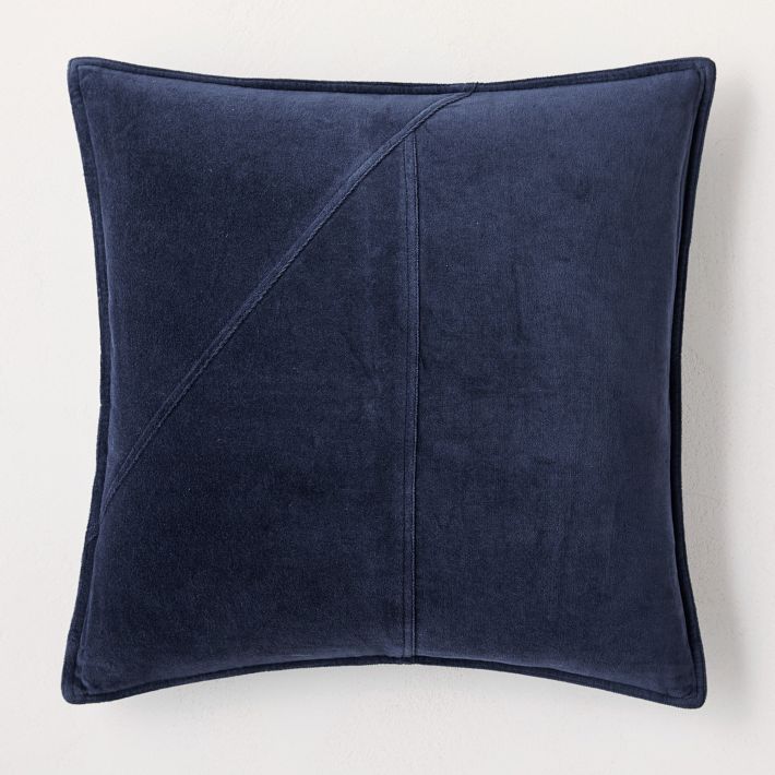 Washed Cotton Velvet Pillow Cover West Elm