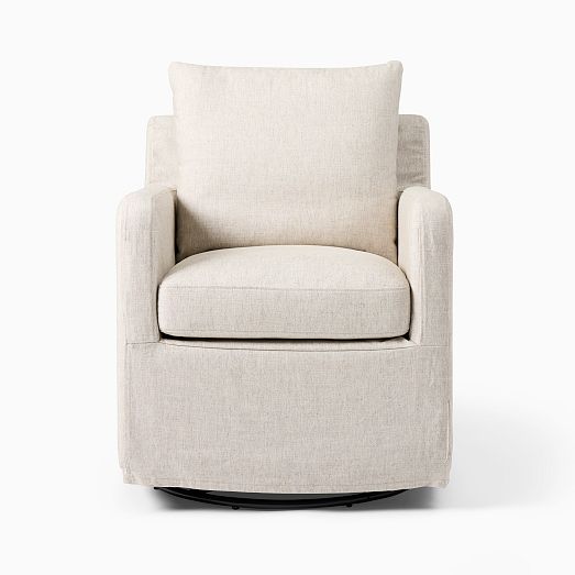 Merritt Slipcover Swivel Glider West Elm