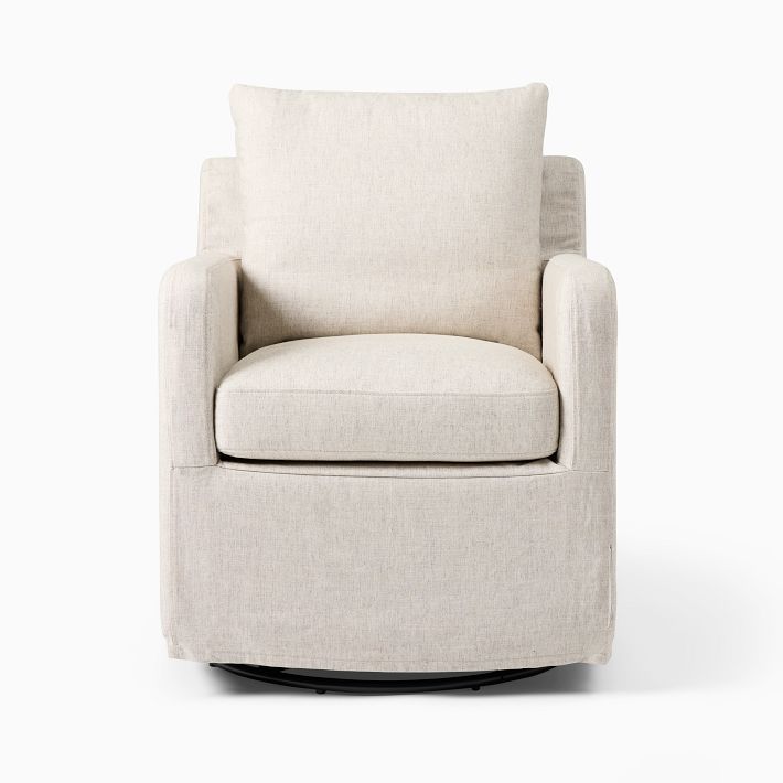 Merritt Slipcover Swivel Glider West Elm