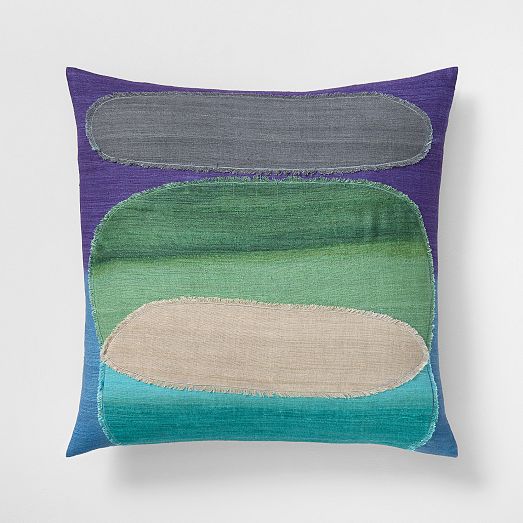 DipDye Silk Pillow Cover West Elm