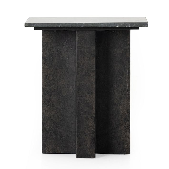 Aluminum Cross Base Side Table (20") West Elm
