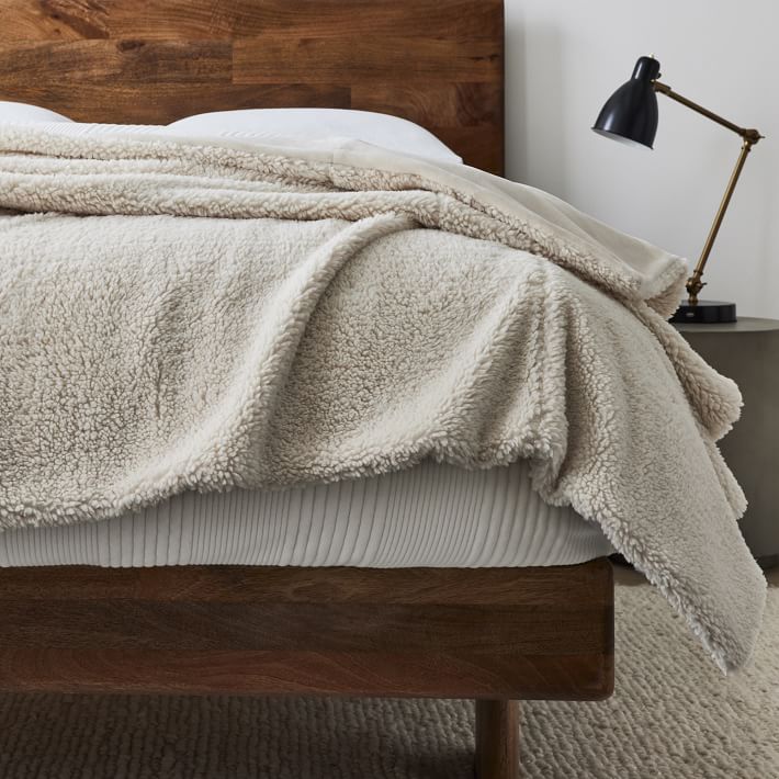 Sherpa Bed Blanket West Elm