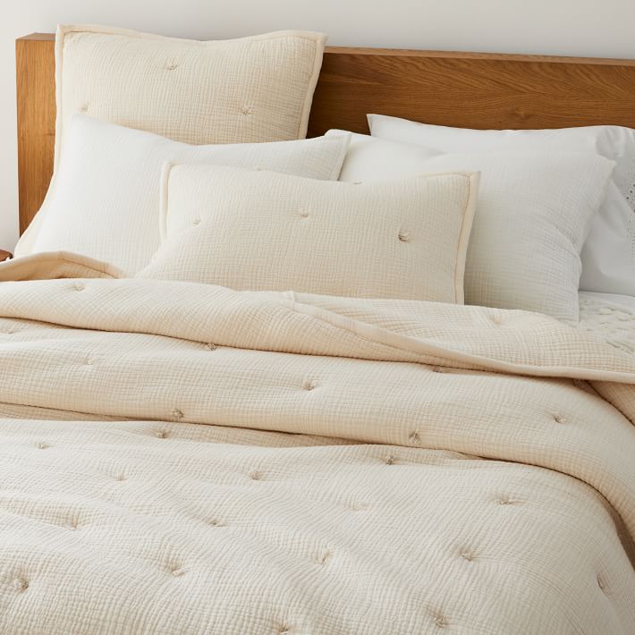 Dreamy Gauze Cotton Quilt & Shams West Elm