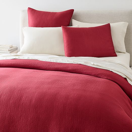 Silky TENCEL™ & Cotton Matelasse Duvet Cover & Shams West Elm