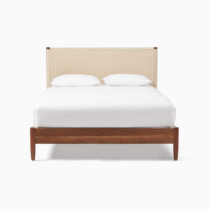 Chadwick Mid-Century Woven Bed | West Elm