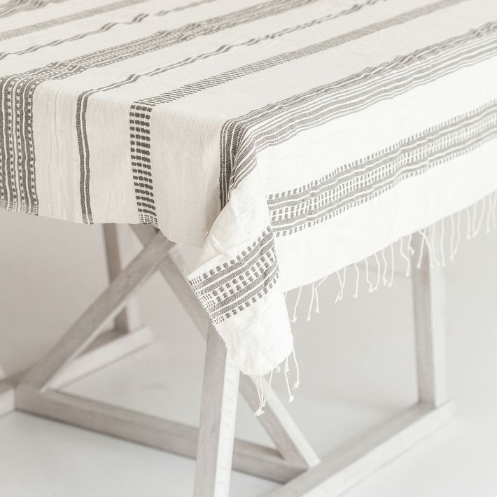 Creative Women Aden Handwoven Cotton Tablecloth Collection West Elm