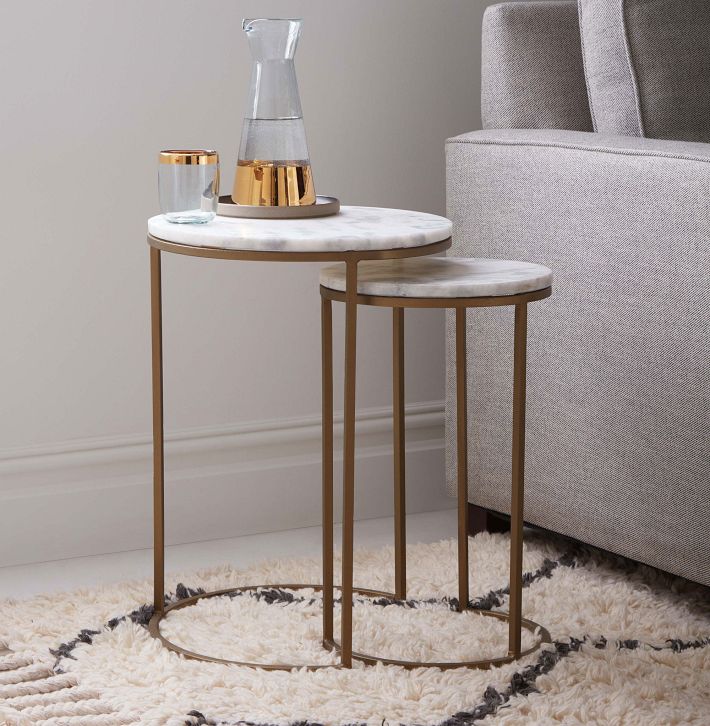 Round Nesting Side Tables | West Elm