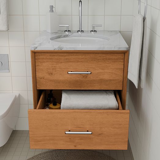 MidCentury Floating Single Bathroom Vanity (24"49") West Elm