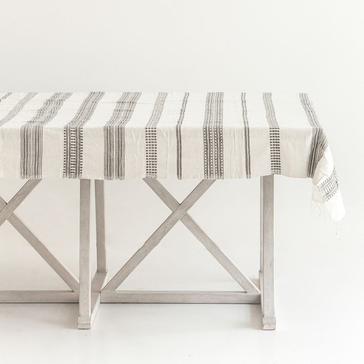 Creative Women Aden Handwoven Cotton Tablecloth Collection West Elm