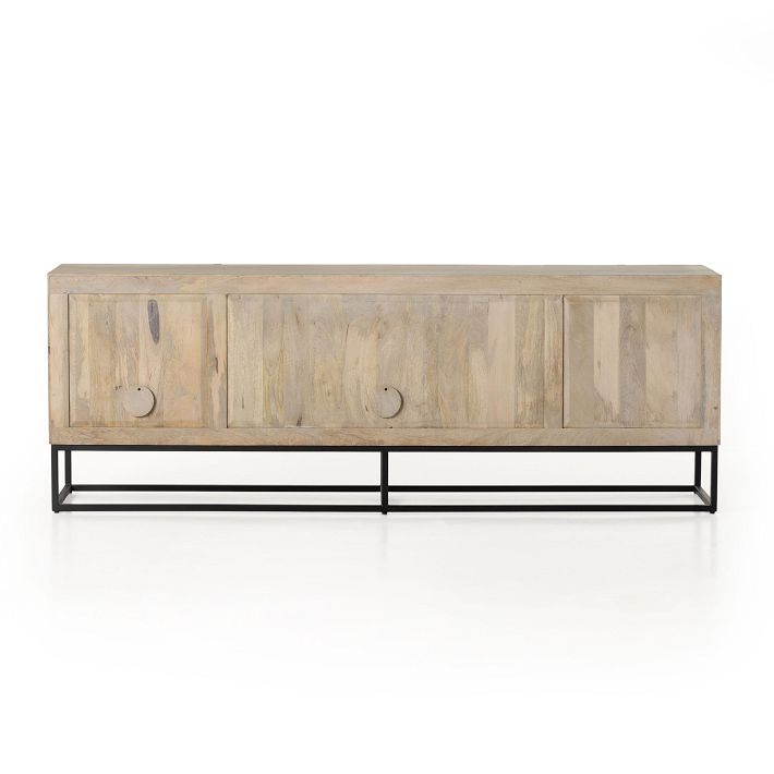 Carved Mango Wood Media Console (79") | West Elm
