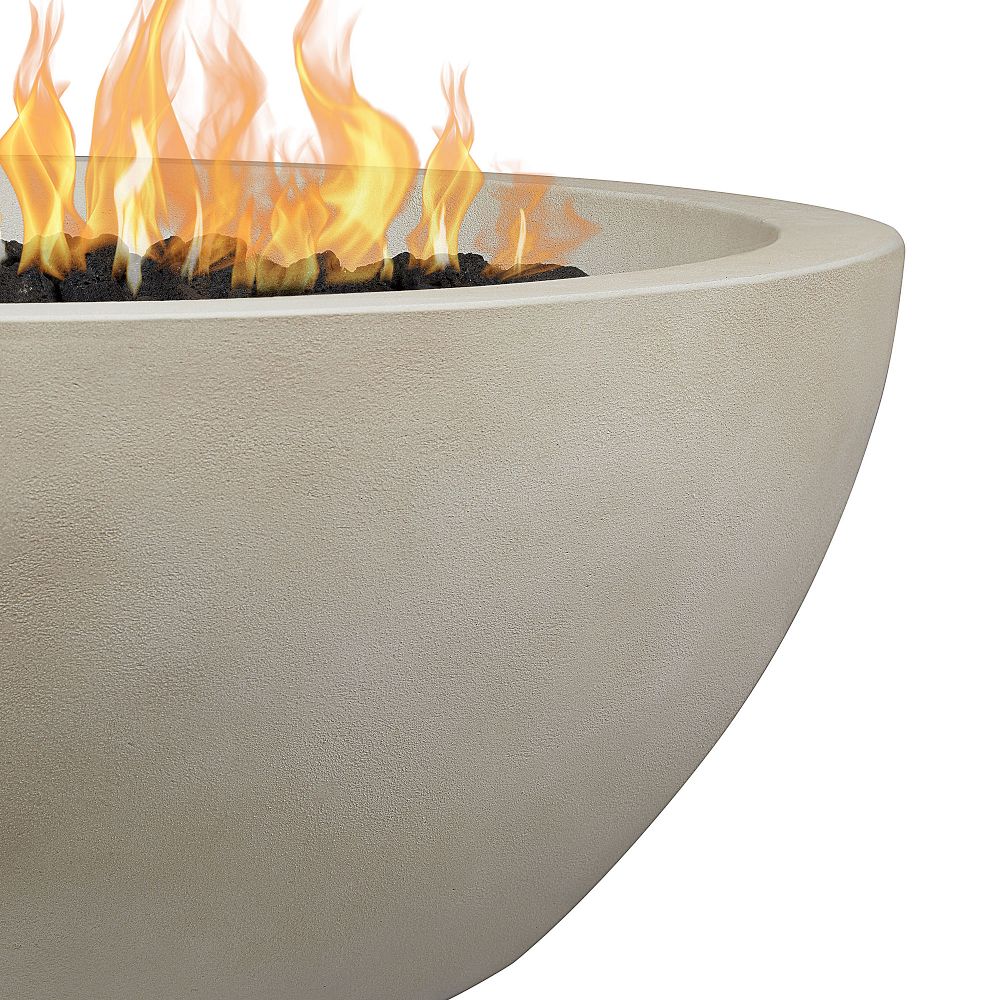 Round Concrete Fire Pit Table (38" 42") West Elm
