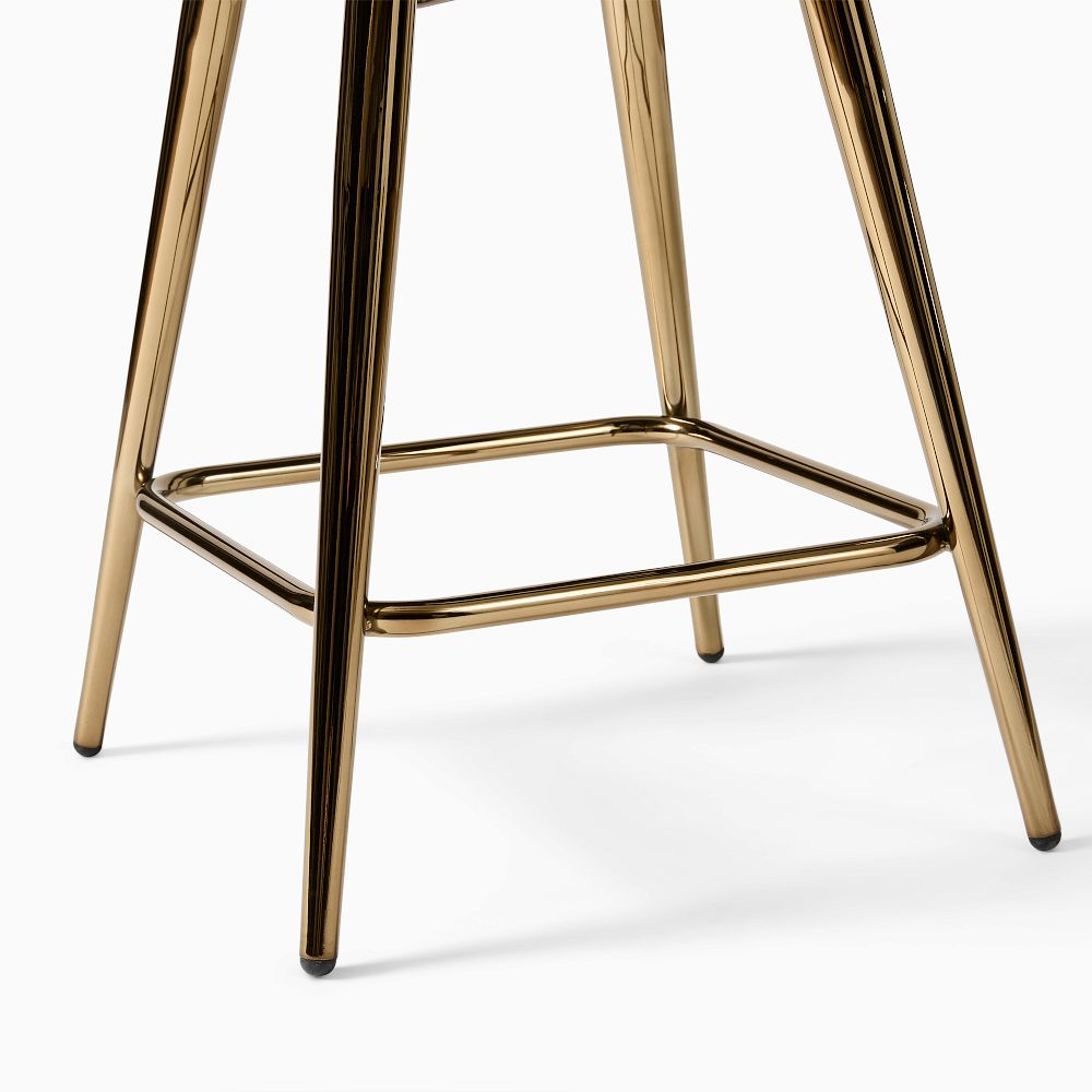 MidCentury Swivel Counter Stool Metal Legs West Elm